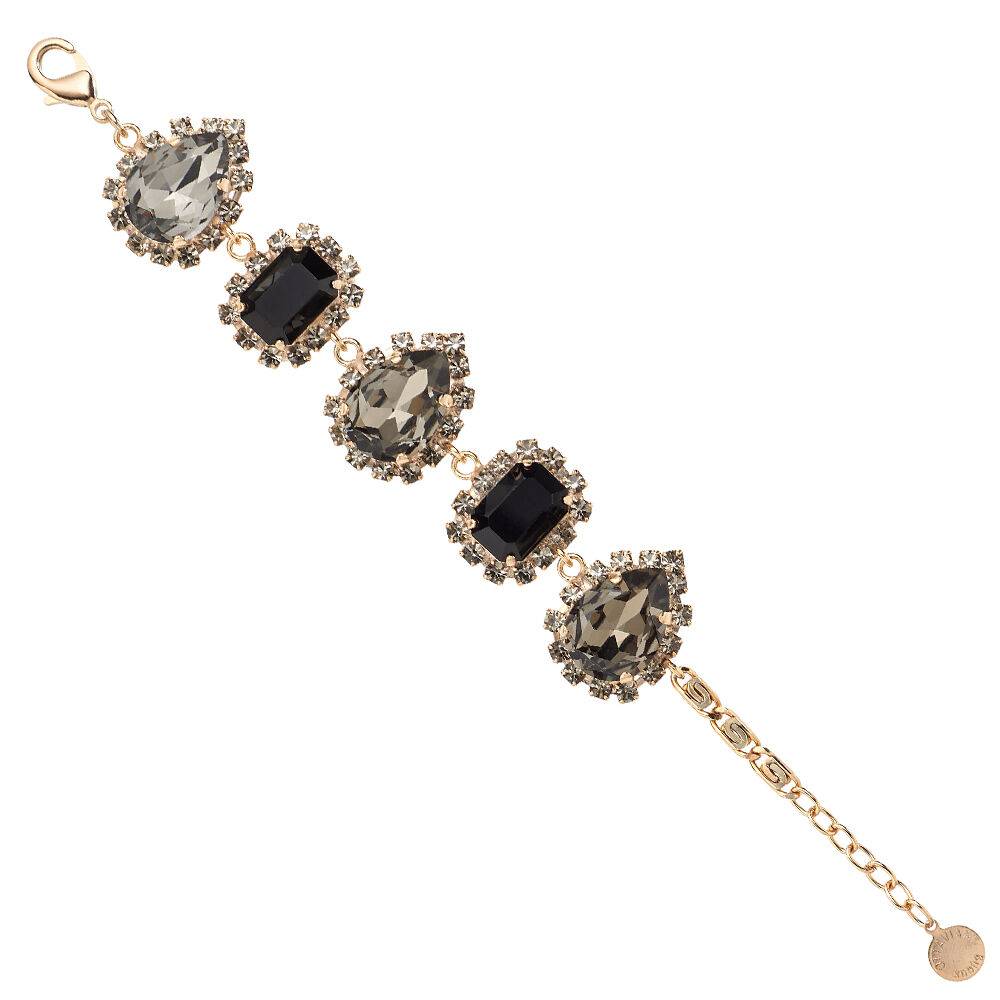 Ottaviani Bracciale dorato con cristalli