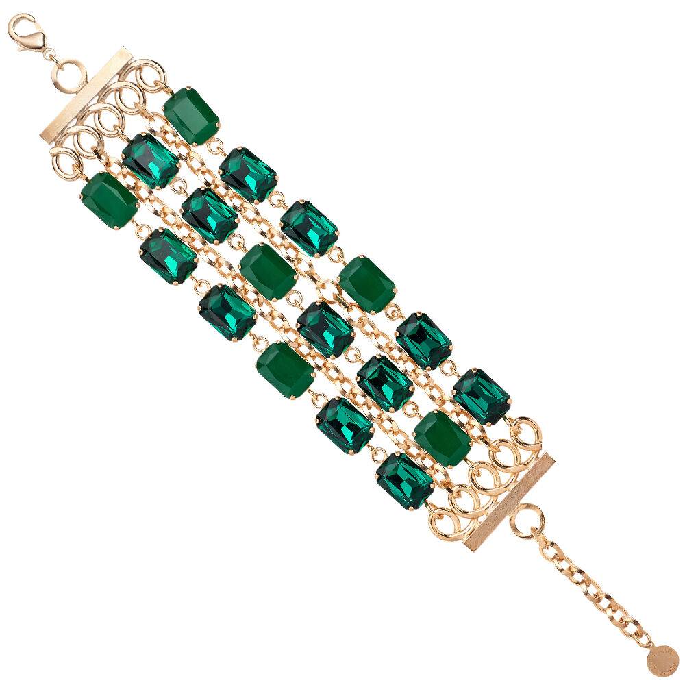 Ottaviani Bracciale dorato con cristalli