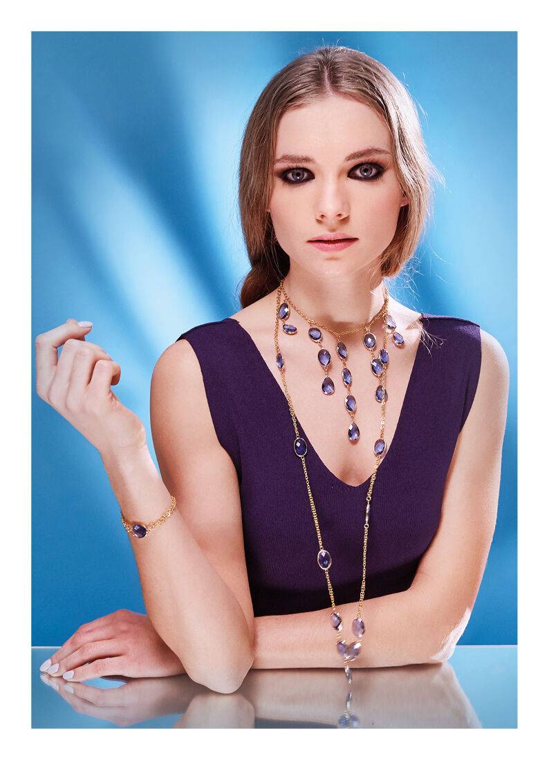 Ottaviani Bracciale Dorato Con Cristalli