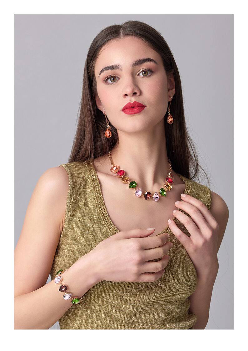 Ottaviani Bracciale Dorato Con Cristalli