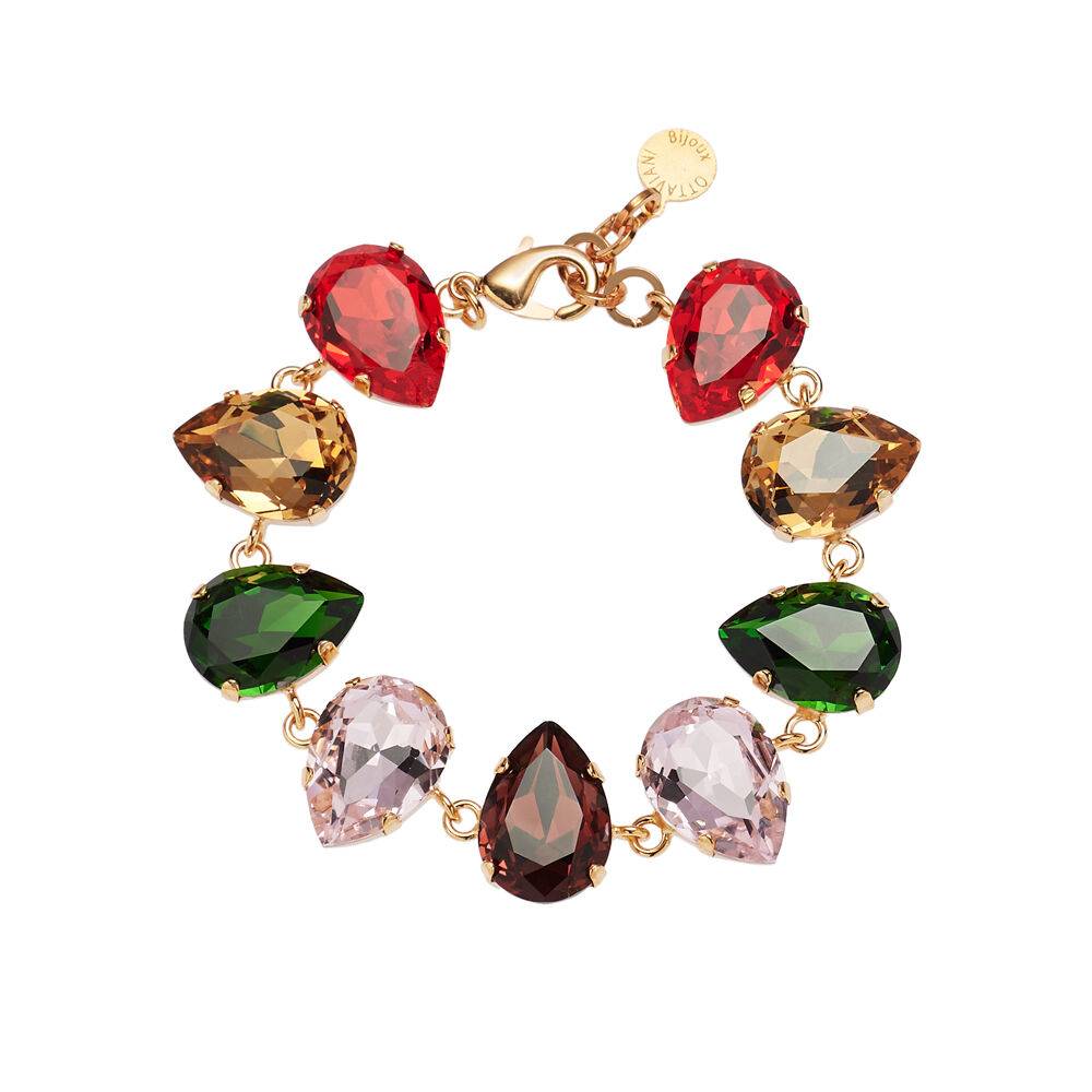 Ottaviani Bracciale dorato con cristalli