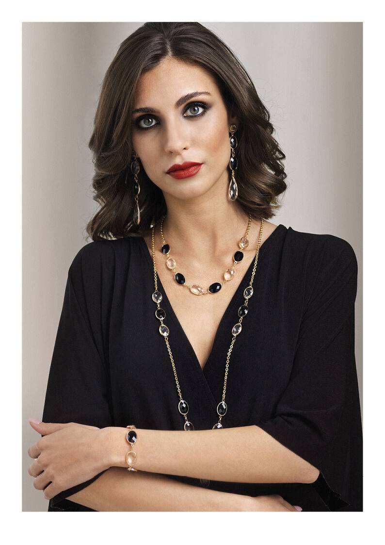 Ottaviani Bracciale Dorato Con Cristalli