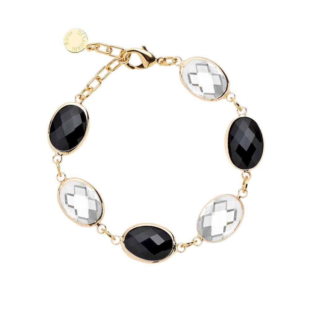 Ottaviani Bracciale dorato con cristalli