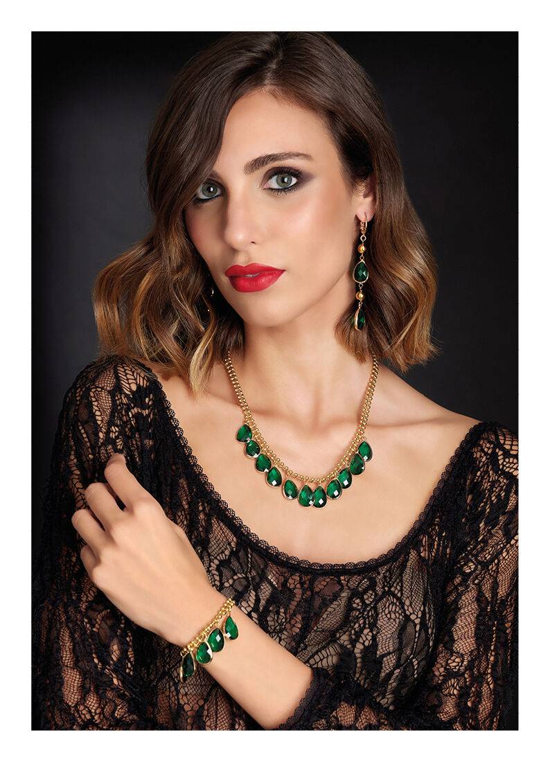 Ottaviani Bracciale Dorato Con Cristalli