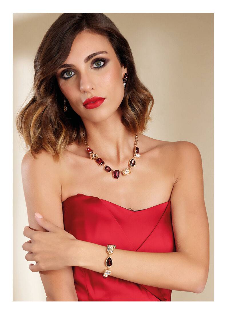 Ottaviani Bracciale Dorato Con Cristalli