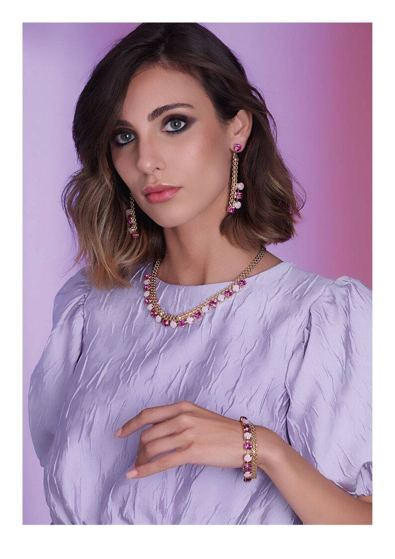 Ottaviani Bracciale Dorato Con Cristalli