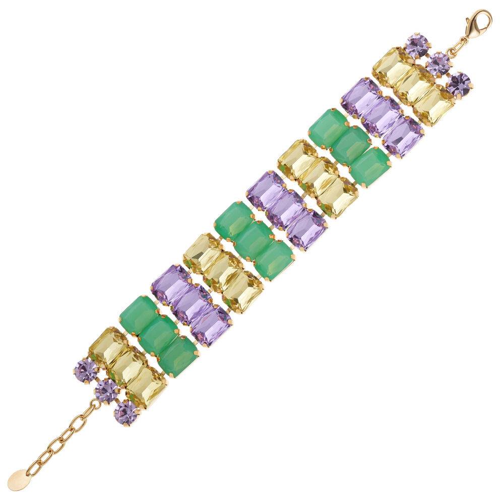 Ottaviani Bracciale dorato con cristalli