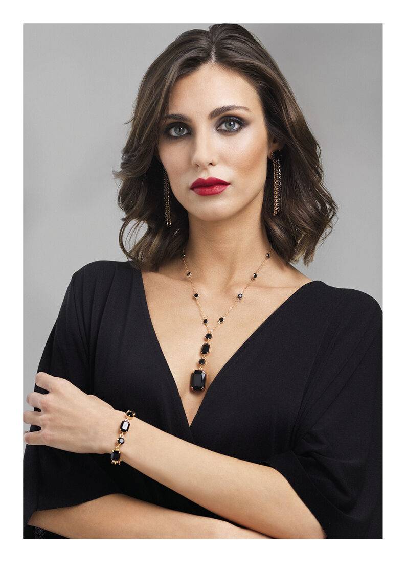 Ottaviani Bracciale Dorato Con Cristalli