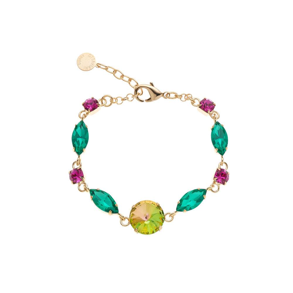 Ottaviani Bracciale dorato con cristalli