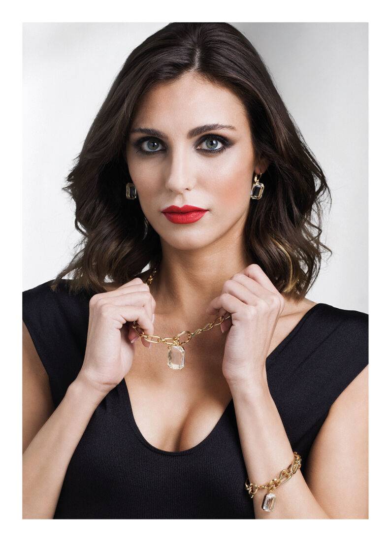 Ottaviani Bracciale Dorato Con Cristallo