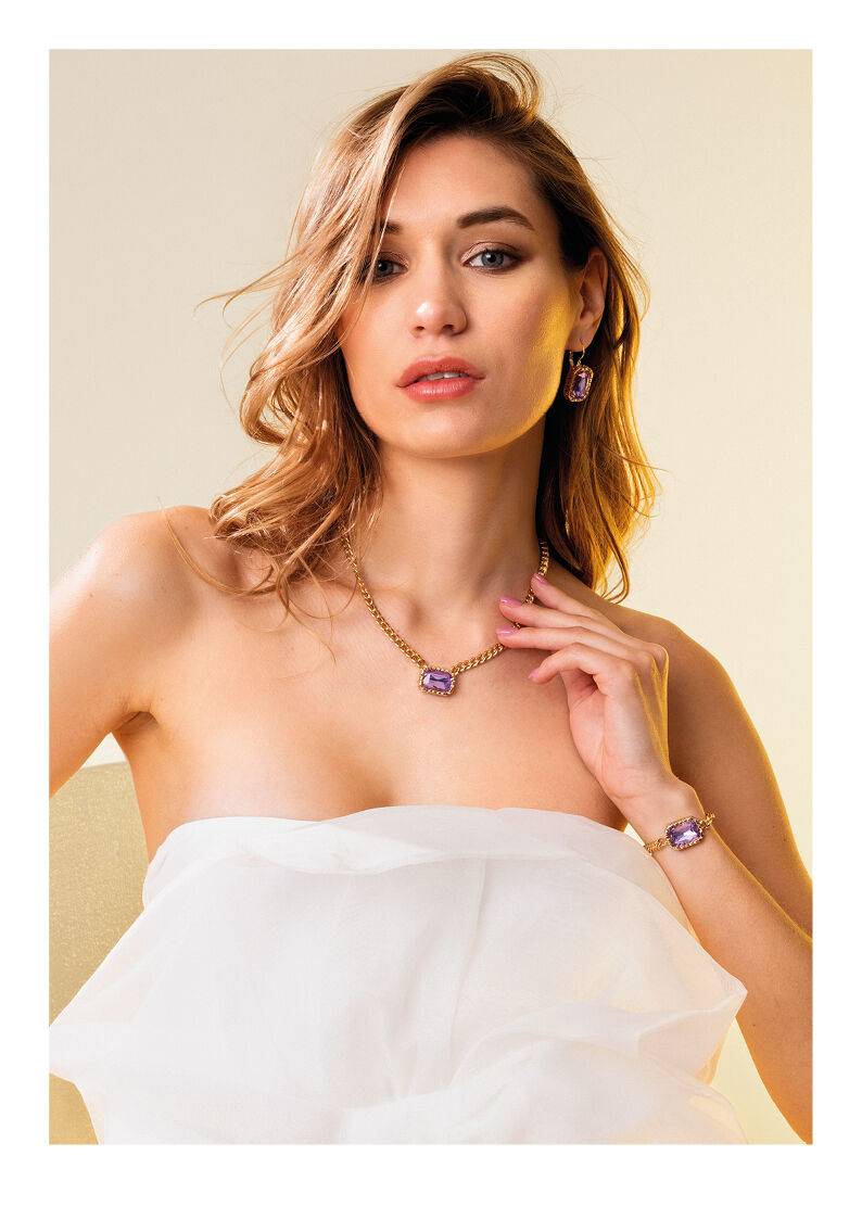 Ottaviani Bracciale Dorato Con Cristallo