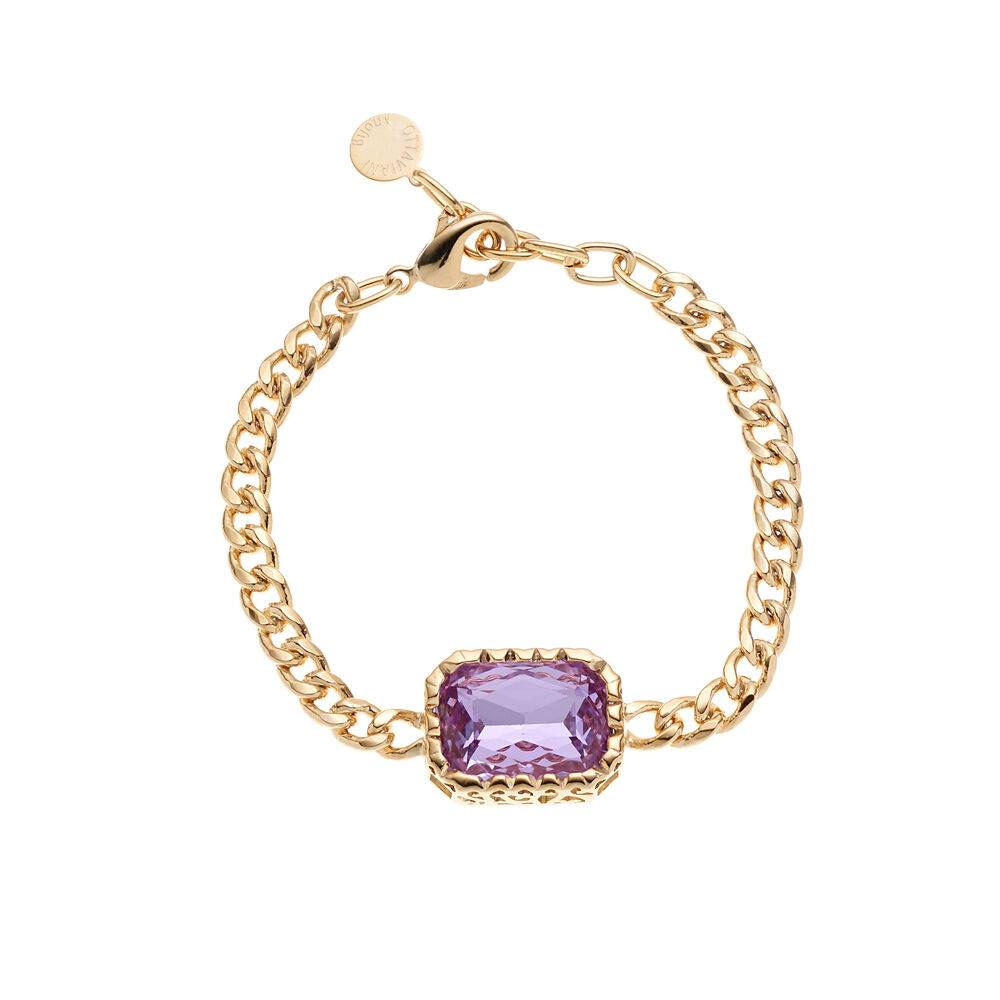 Ottaviani Bracciale dorato con cristallo