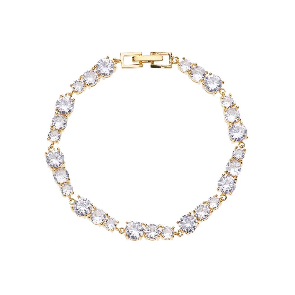 Ottaviani Bracciale dorato con cubic zirconia