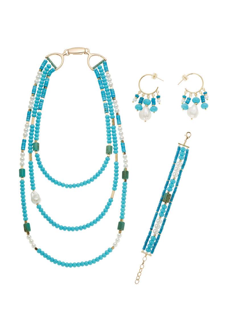 Ottaviani Bracciale Dorato Con Perline E Perle