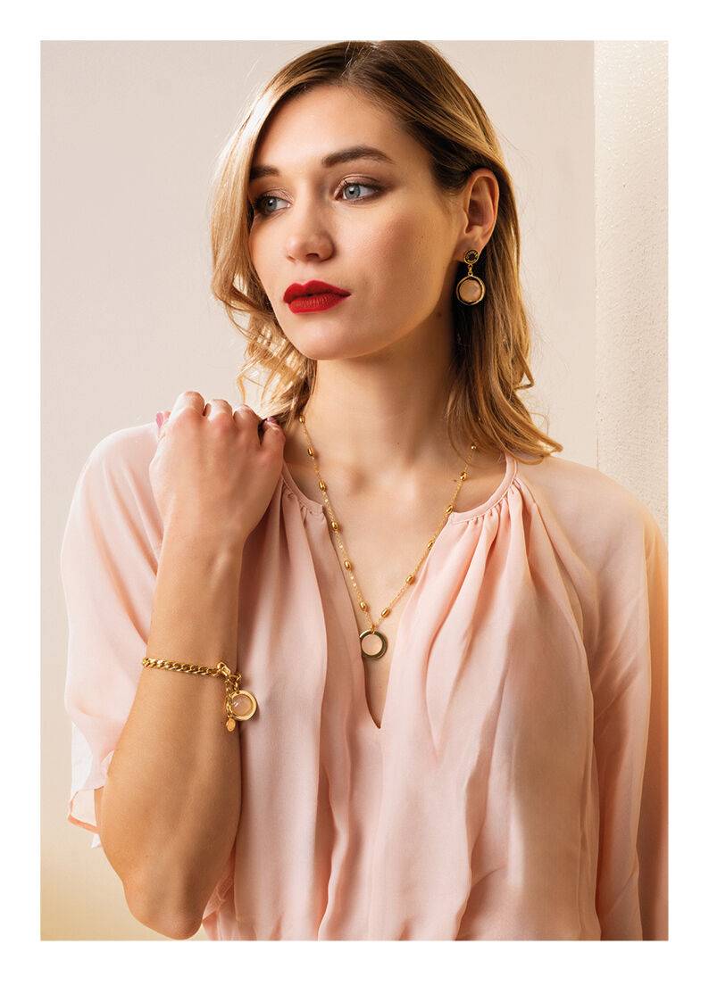 Ottaviani Bracciale Dorato Con Quarzo