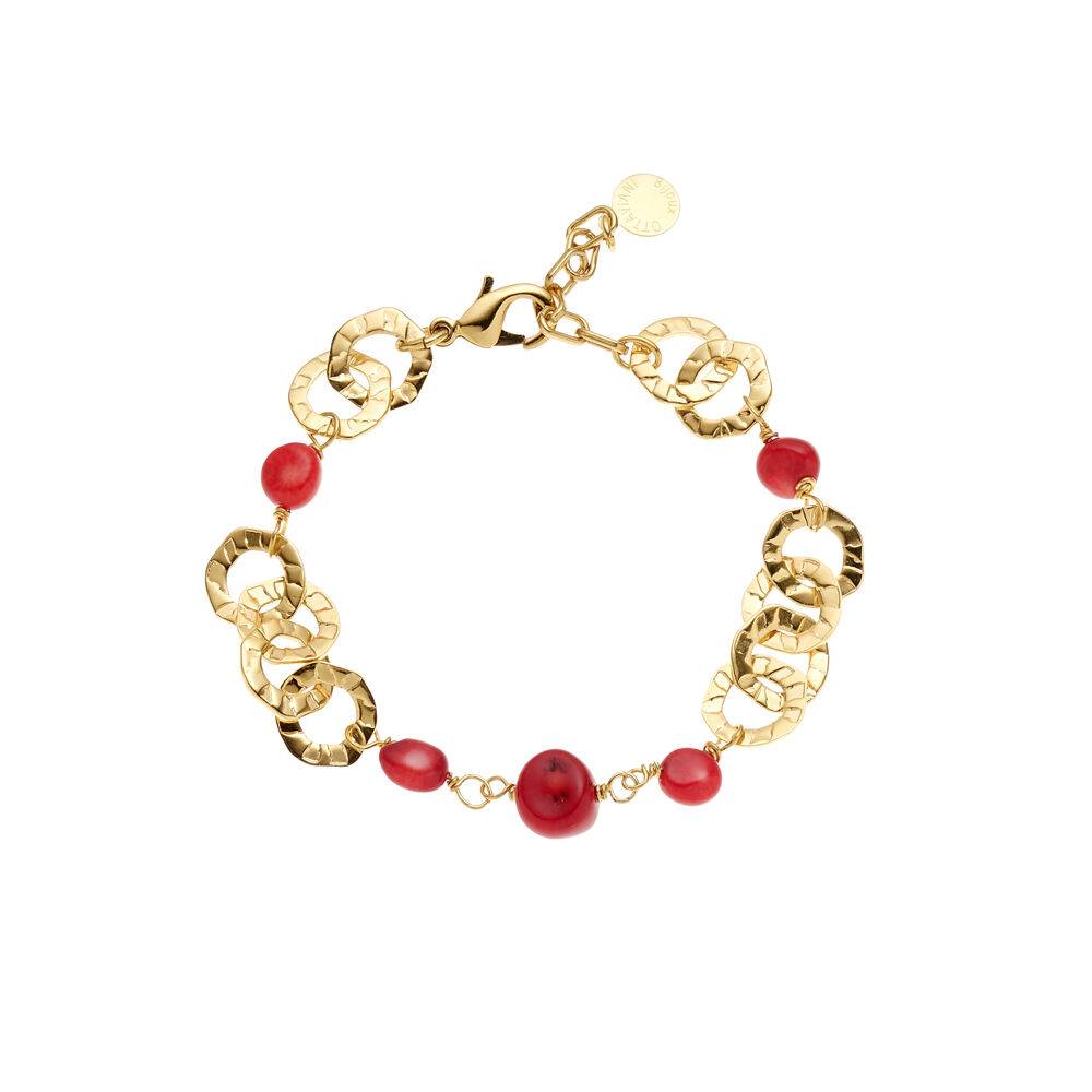 Ottaviani Bracciale dorato con resine