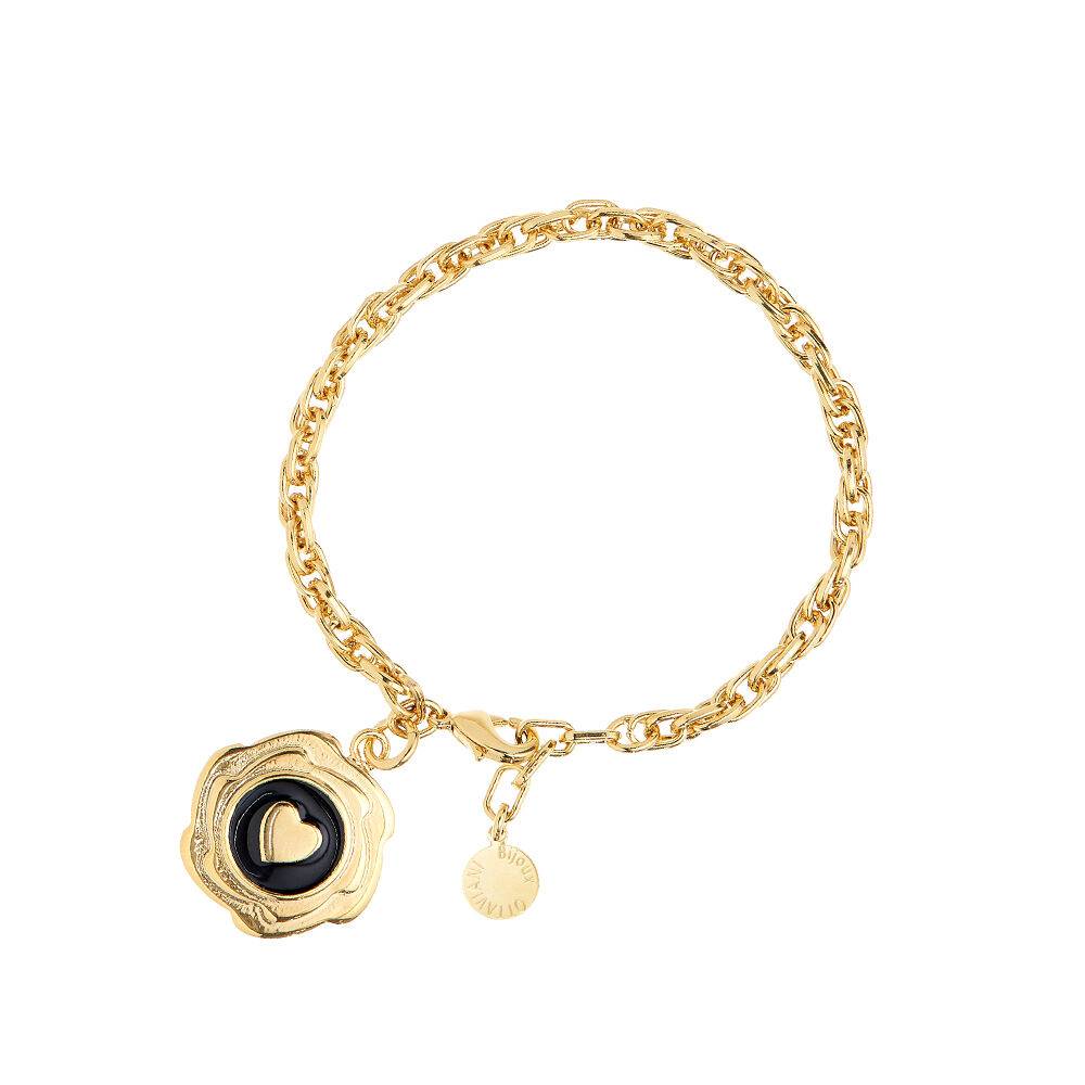 Ottaviani Bracciale dorato con smalti