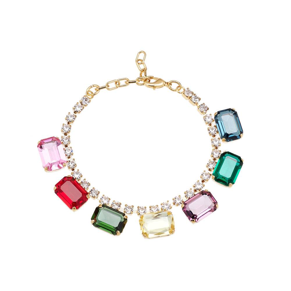 Ottaviani Bracciale dorato con strass