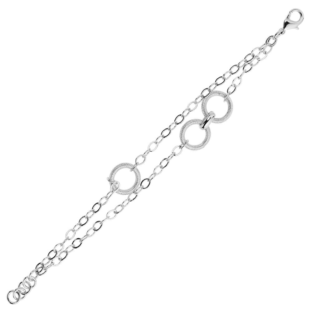 Ottaviani Bracciale in argento rodiato