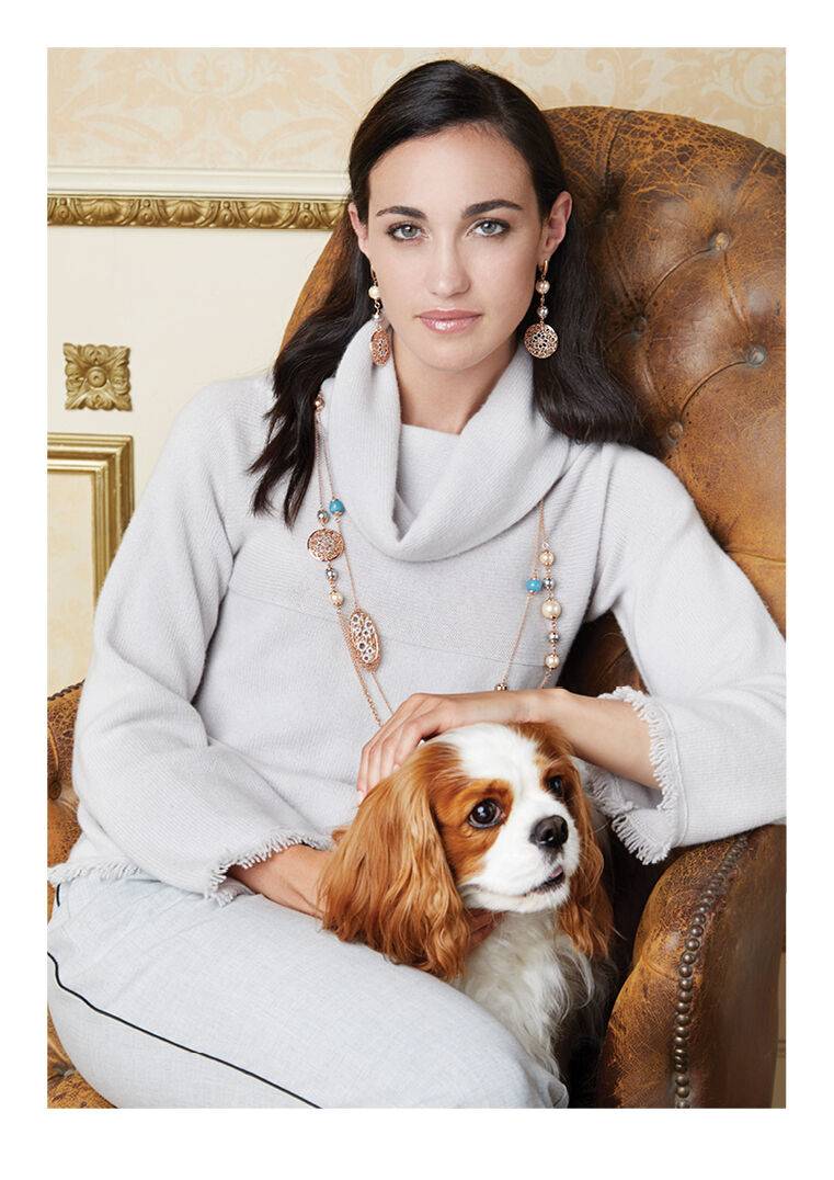 Ottaviani Bracciale In Bronzo C/glitter Argento