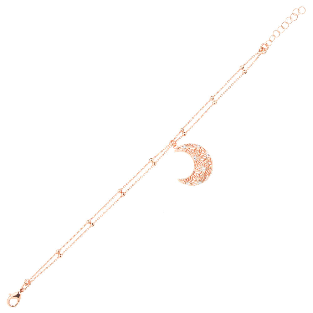 Ottaviani Bracciale in bronzo rd c/glitter argento