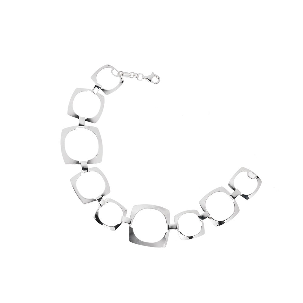 Ottaviani Bracciale "optical"in argento / cm 19