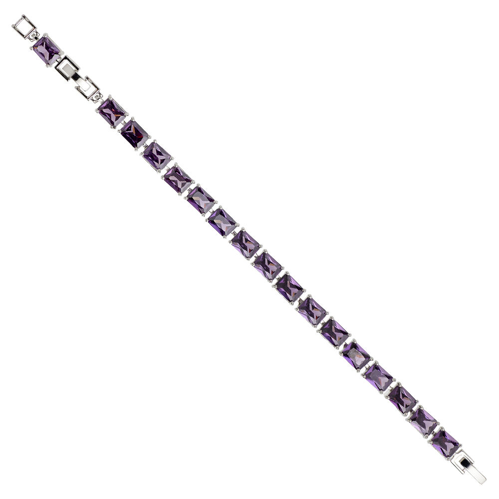 Ottaviani Bracciale rodiato con cubic zirconia