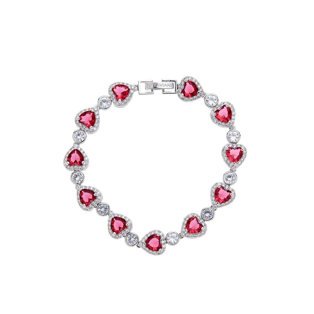 Ottaviani Bracciale rodiato con cubic zirconia