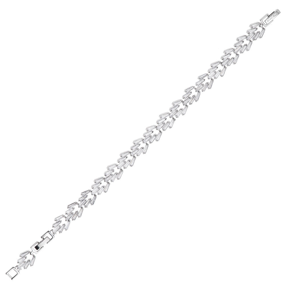 Ottaviani Bracciale rodiato con cubic zirconia