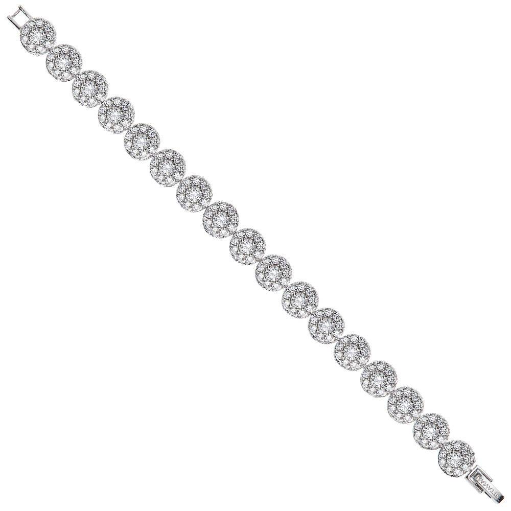 Ottaviani Bracciale rodiato con cubic zirconia