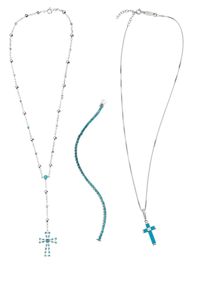 Ottaviani Bracciale Tennis Arg. "blu"