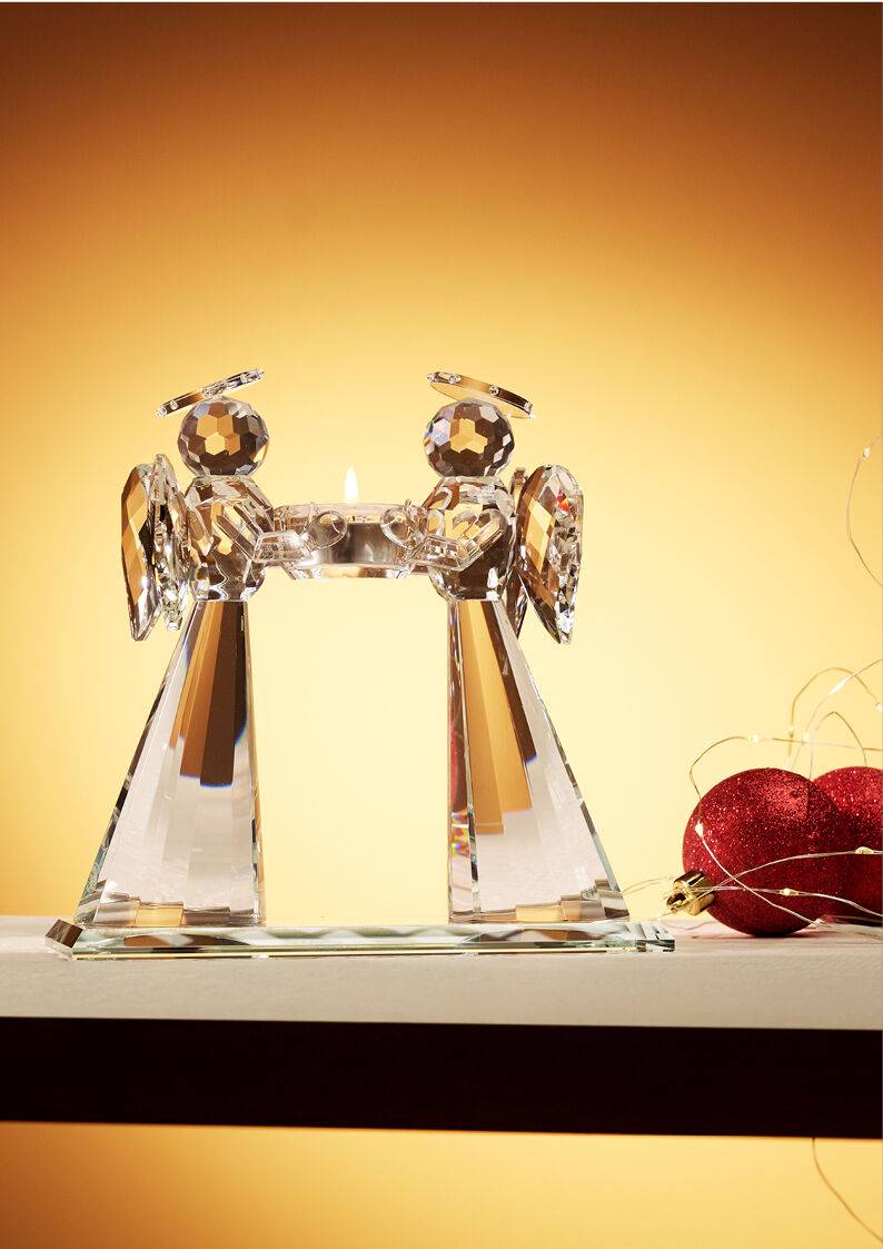 Ottaviani Candeliere "angeli" In Cristallo