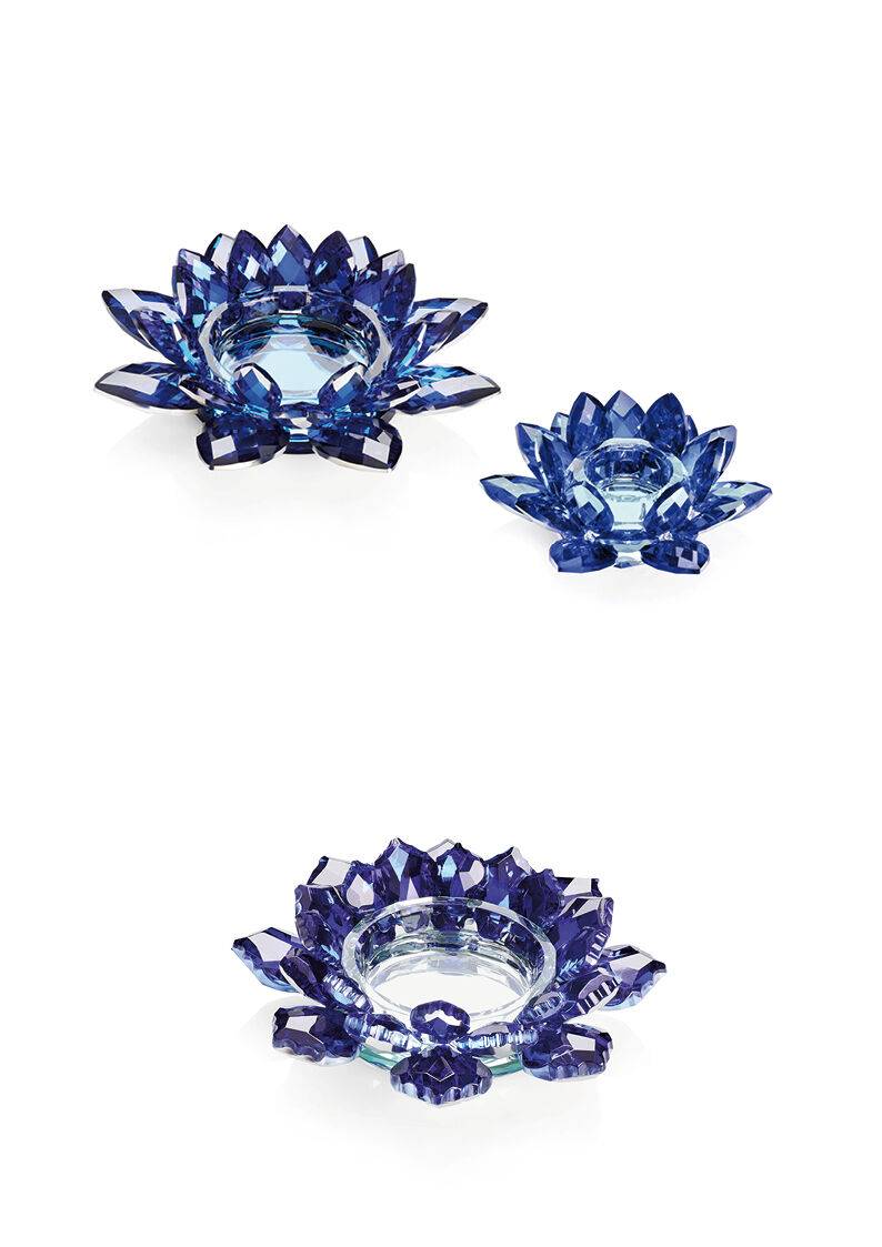 Ottaviani Candeliere "fiore Di Cristallo Blu"