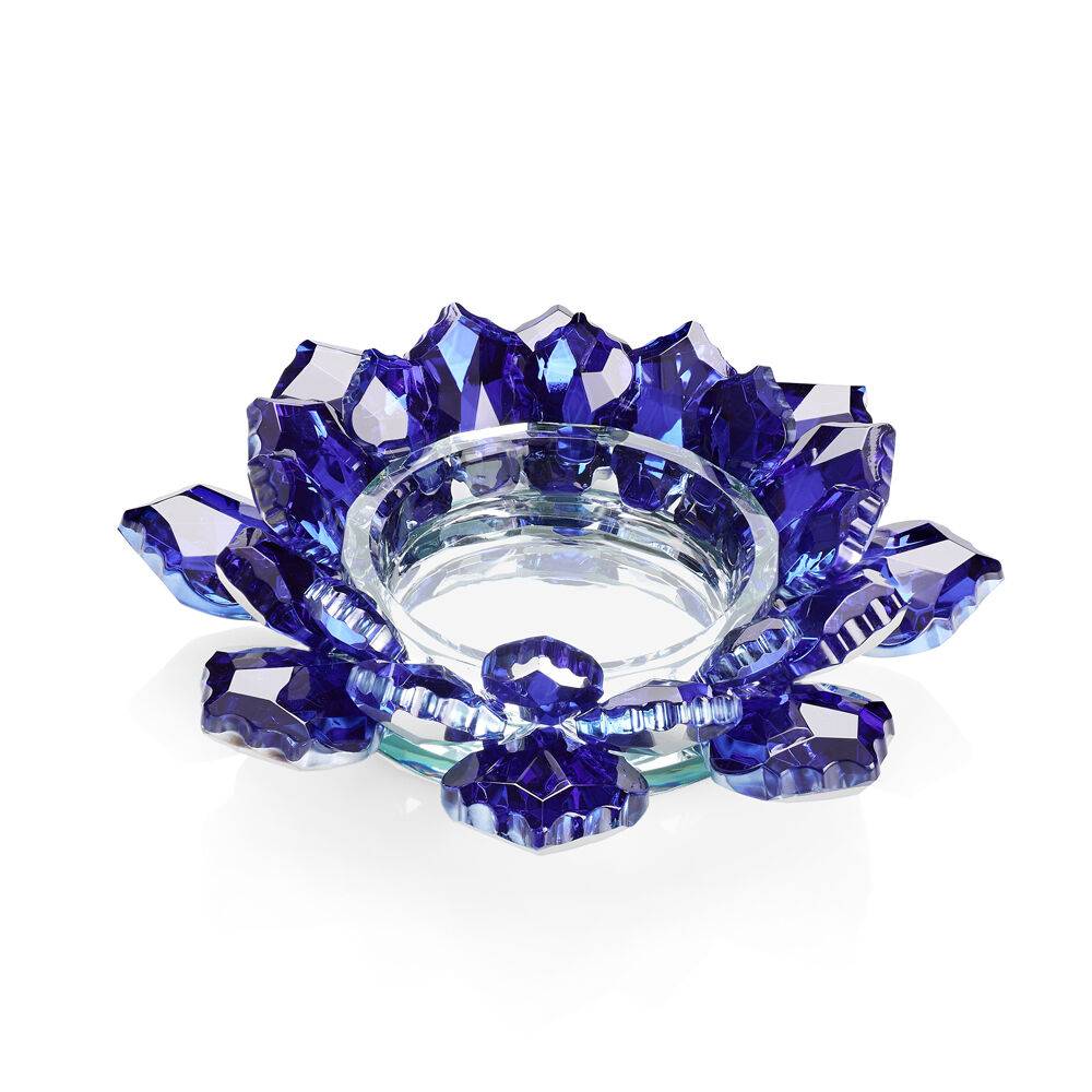 Ottaviani Candeliere "fiore di cristallo blu"