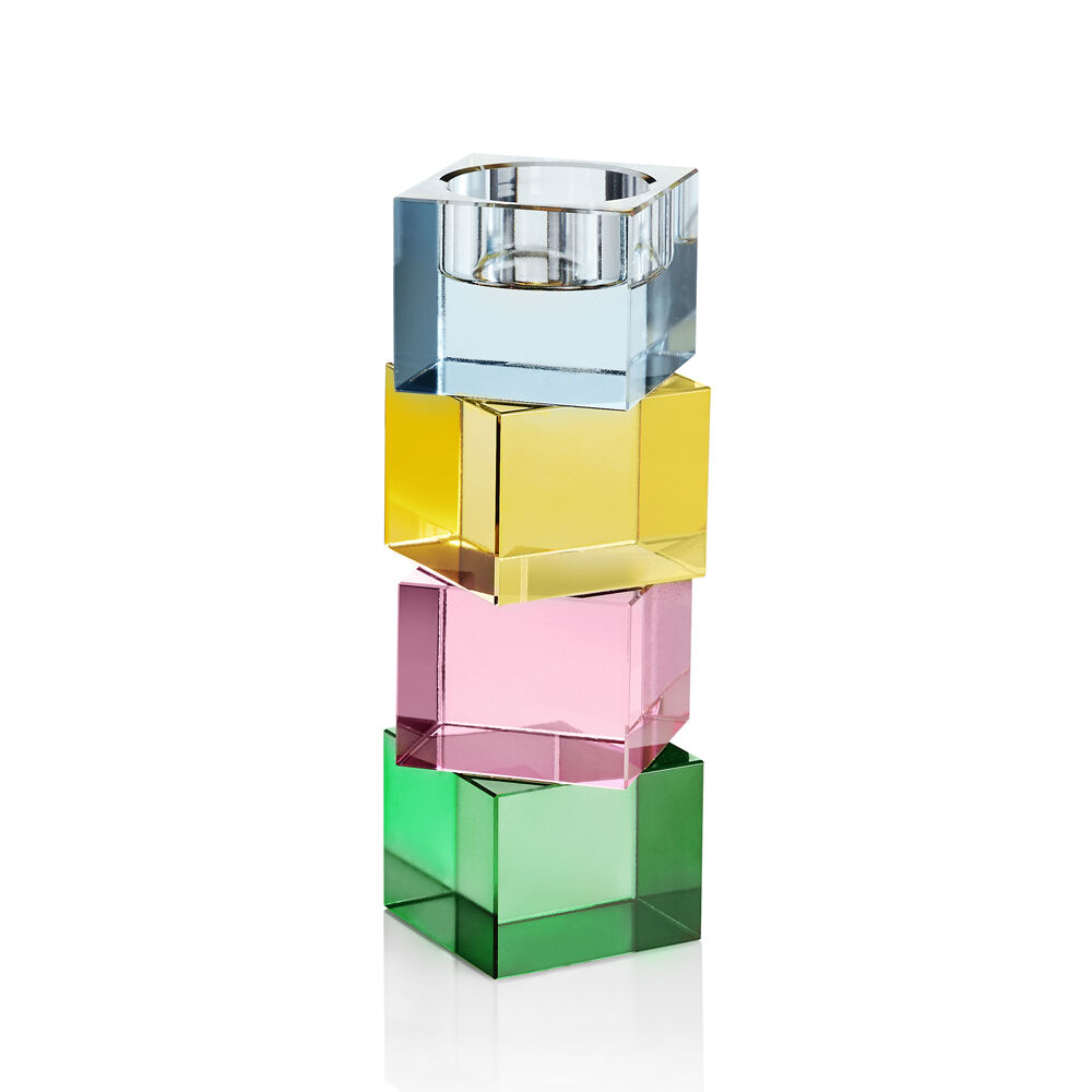 Ottaviani Candeliere in cristallo colorato gr