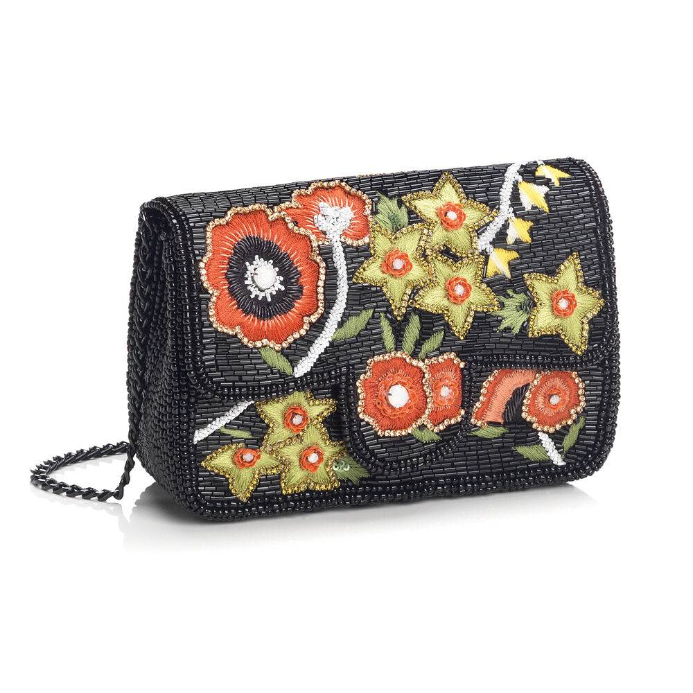 Ottaviani Clutch con cristalli e perline
