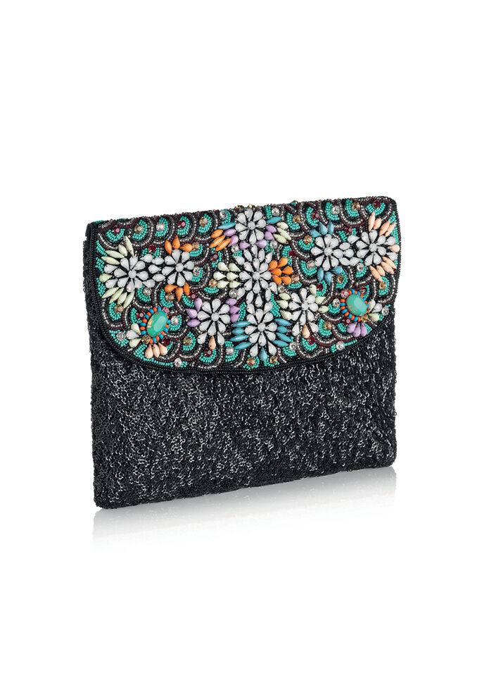 Ottaviani Clutch Con Cristalli,perline E Strass