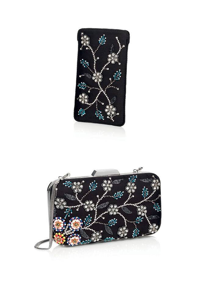 Ottaviani Clutch Con Perline,cristalli E Strass