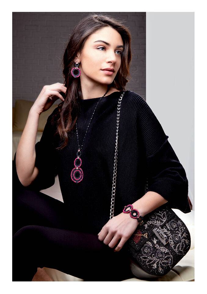 Ottaviani Clutch Con Perline,cristalli E Strass