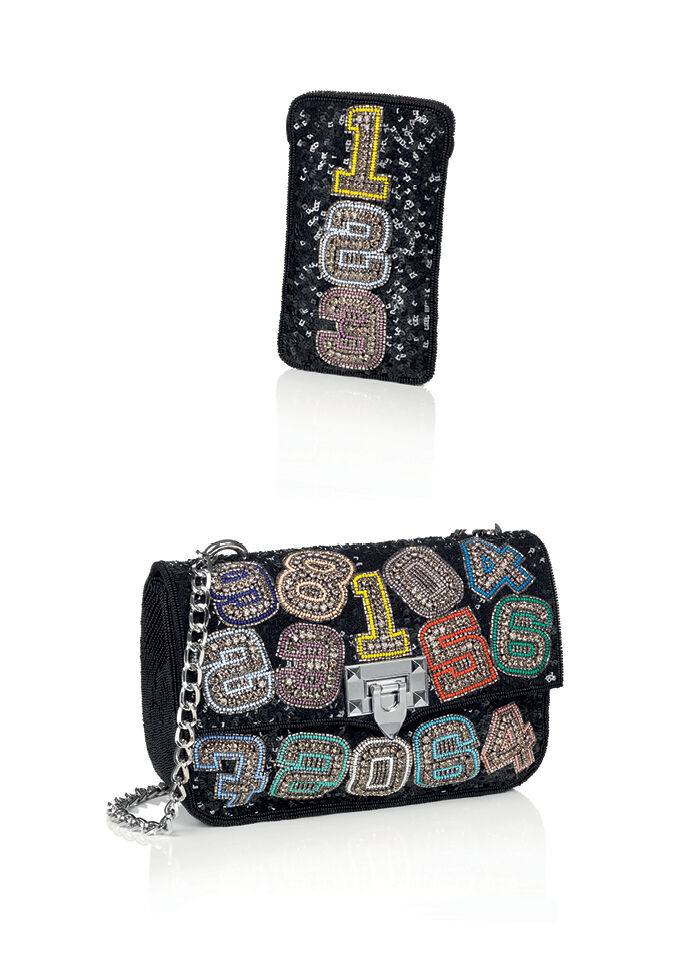 Ottaviani Clutch Con Perline,cristalli E Strass