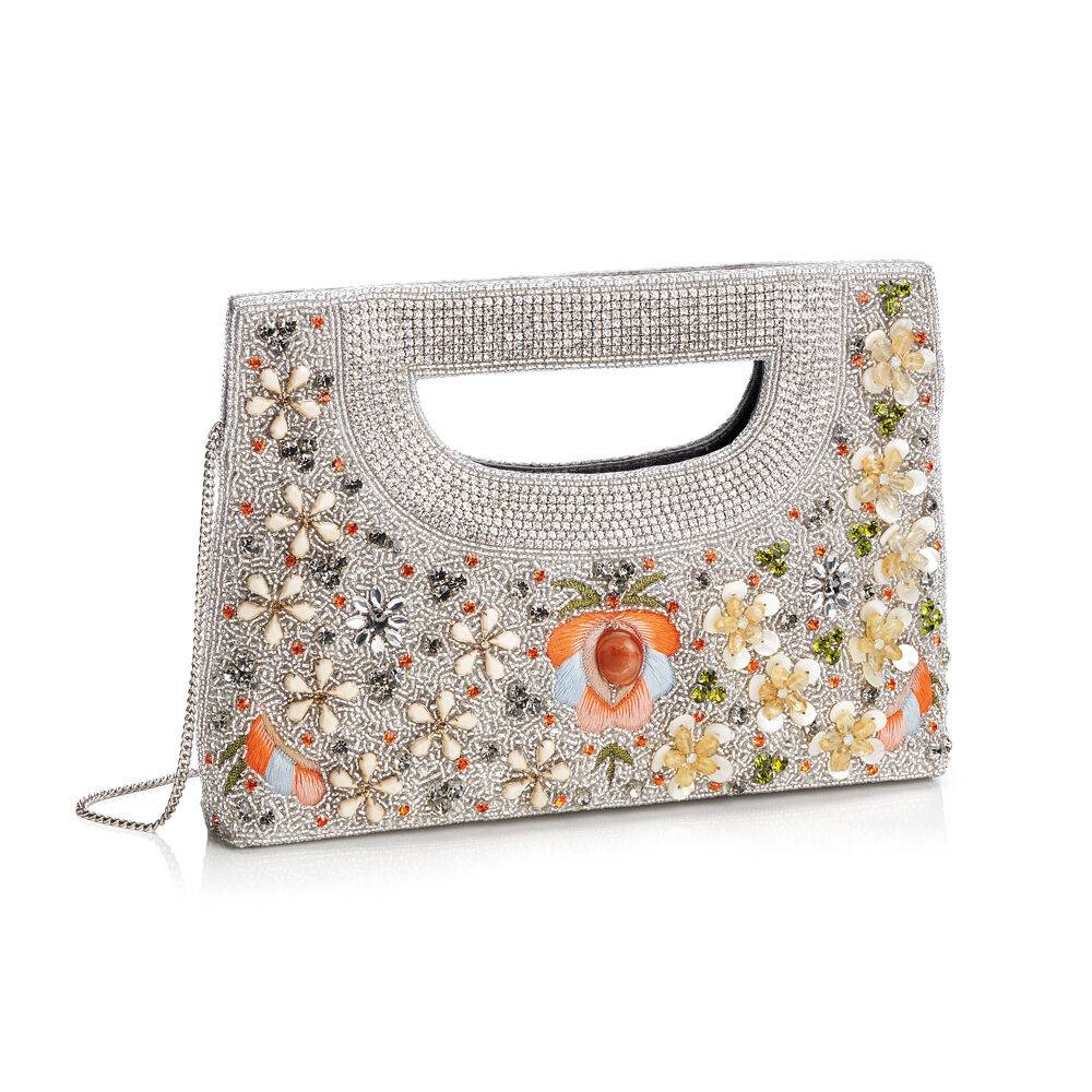 Ottaviani Clutch cristalli e perline