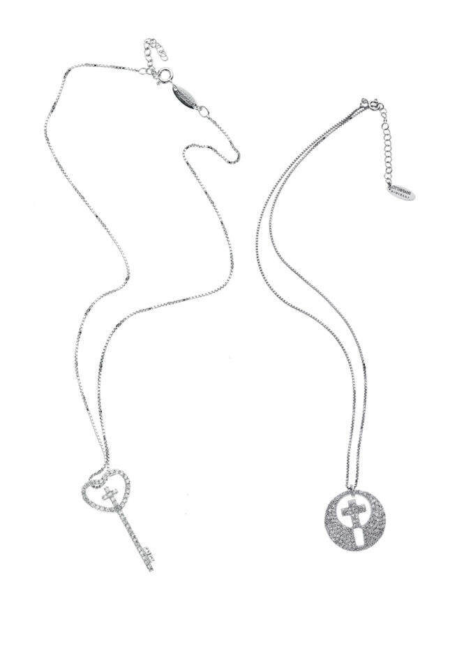 Ottaviani Collana Arg. "chiave Della Felicita'"