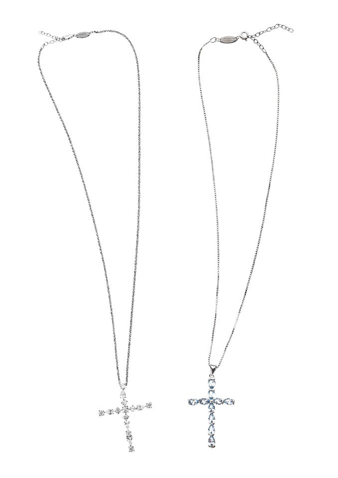Ottaviani Collana Arg. "croce Di Ghiaccio"