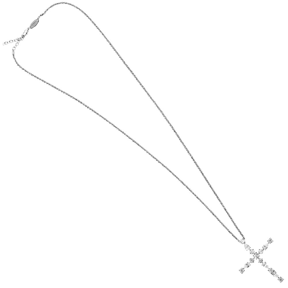 Ottaviani Collana arg. "croce di ghiaccio"