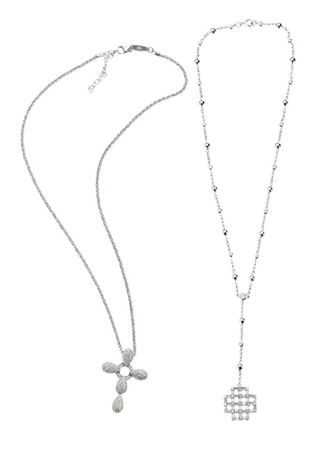 Ottaviani Collana Arg. Rosario "quadrata"