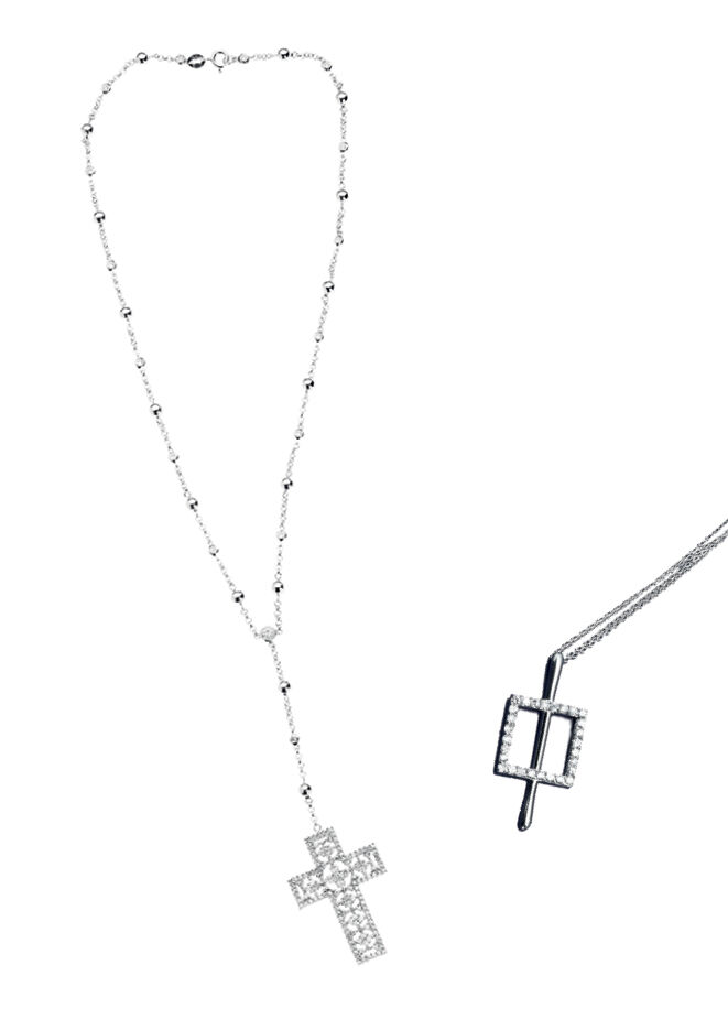Ottaviani Collana Arg. "square Cross"