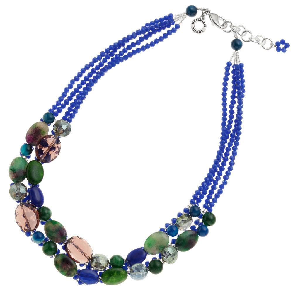 Ottaviani Collana con agata e cristalli