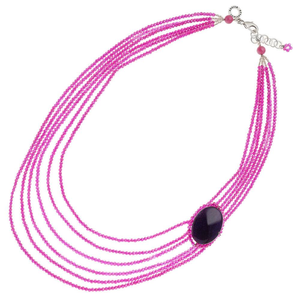 Ottaviani Collana con agata e cristalli