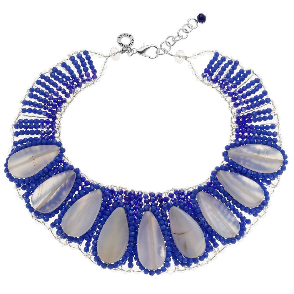 Ottaviani Collana con agata e cristalli