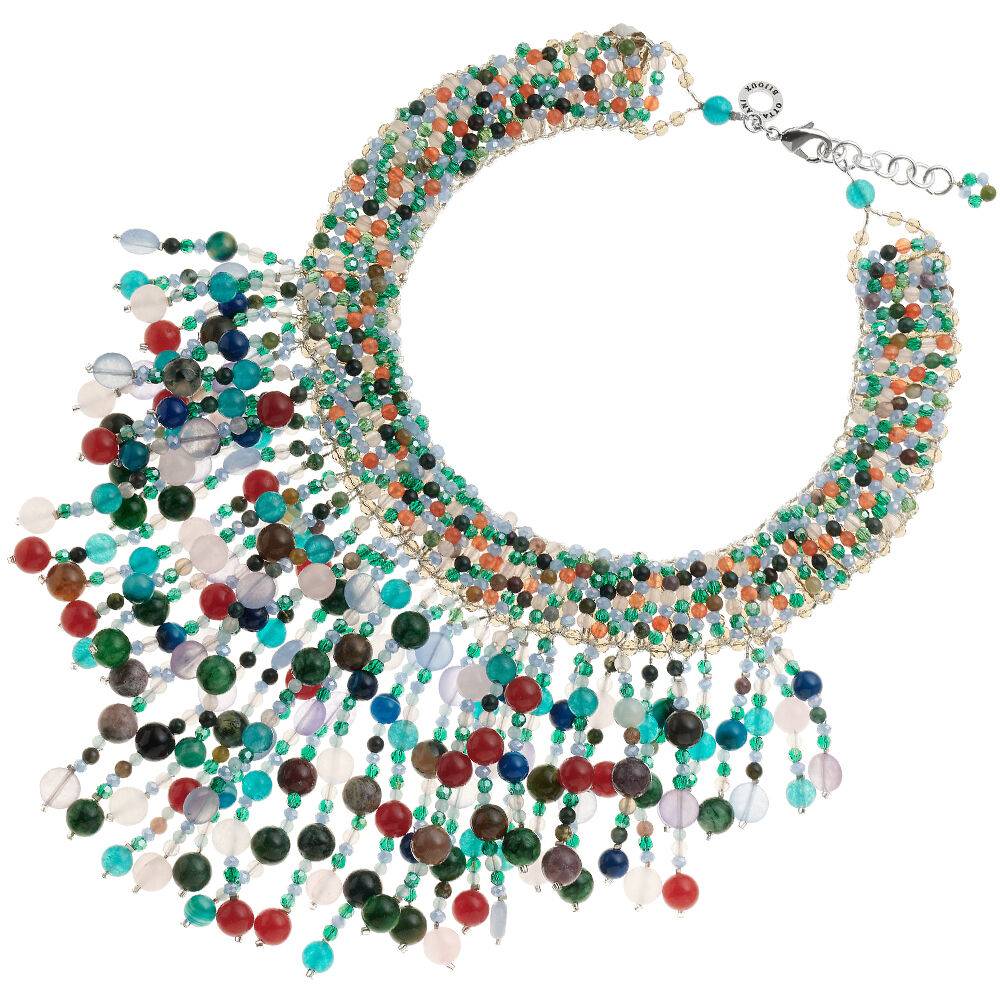 Ottaviani Collana con agata e cristalli